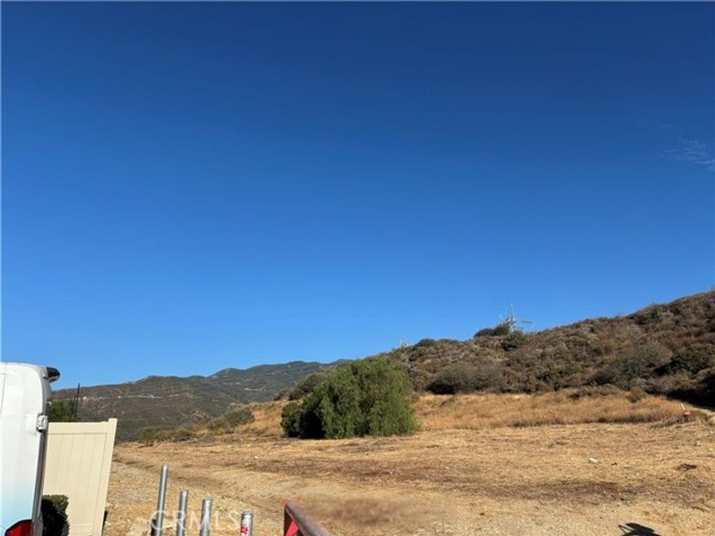 Open hillside land view of the Devore Sycamore Canyon listing